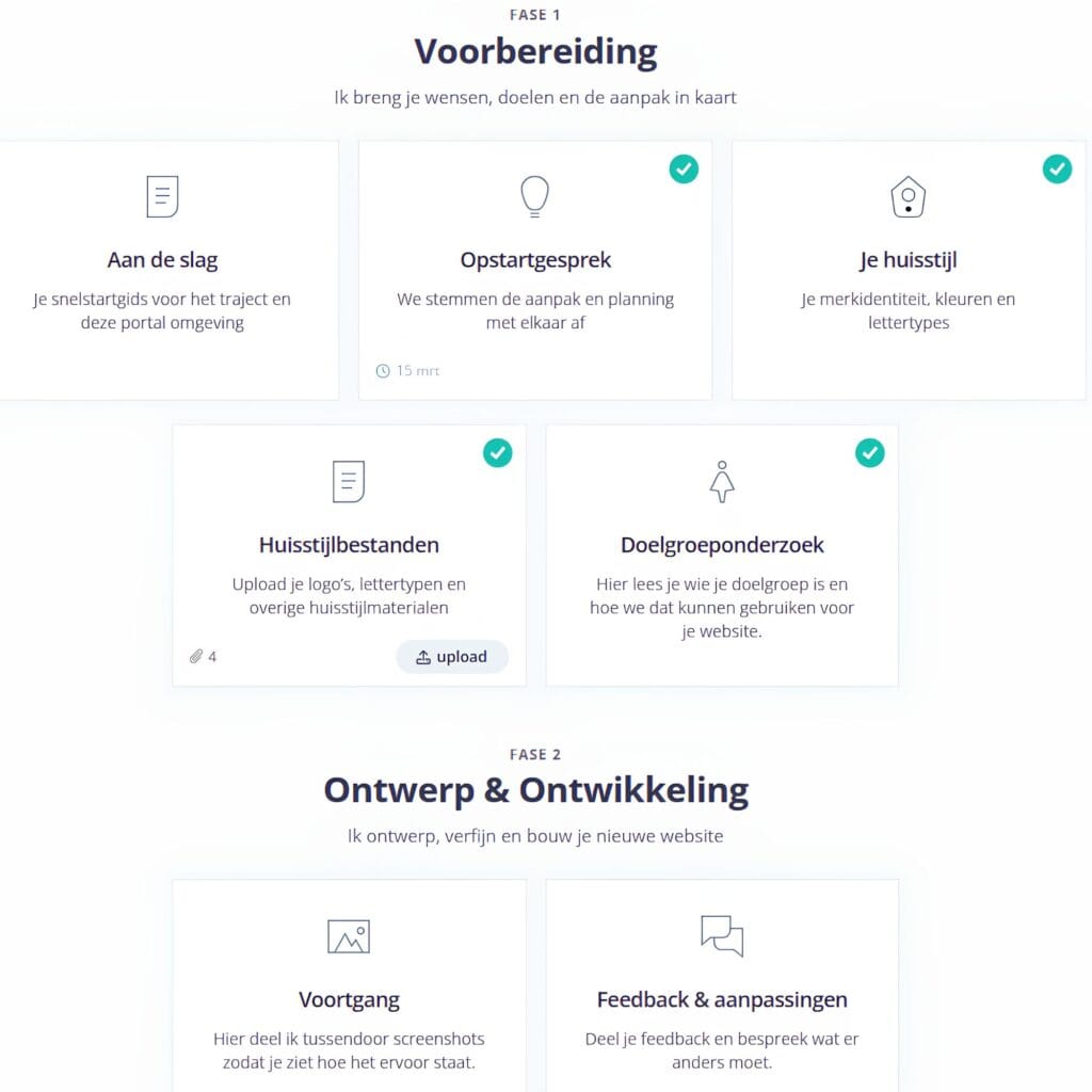 Klantenportaal voorbeeld